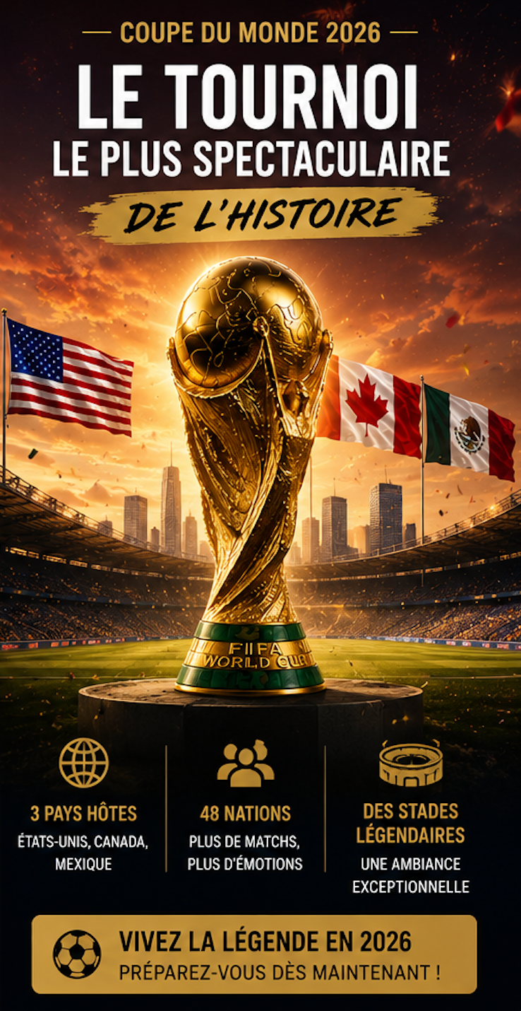 Pourquoi la Coupe du Monde 2026 sera historique